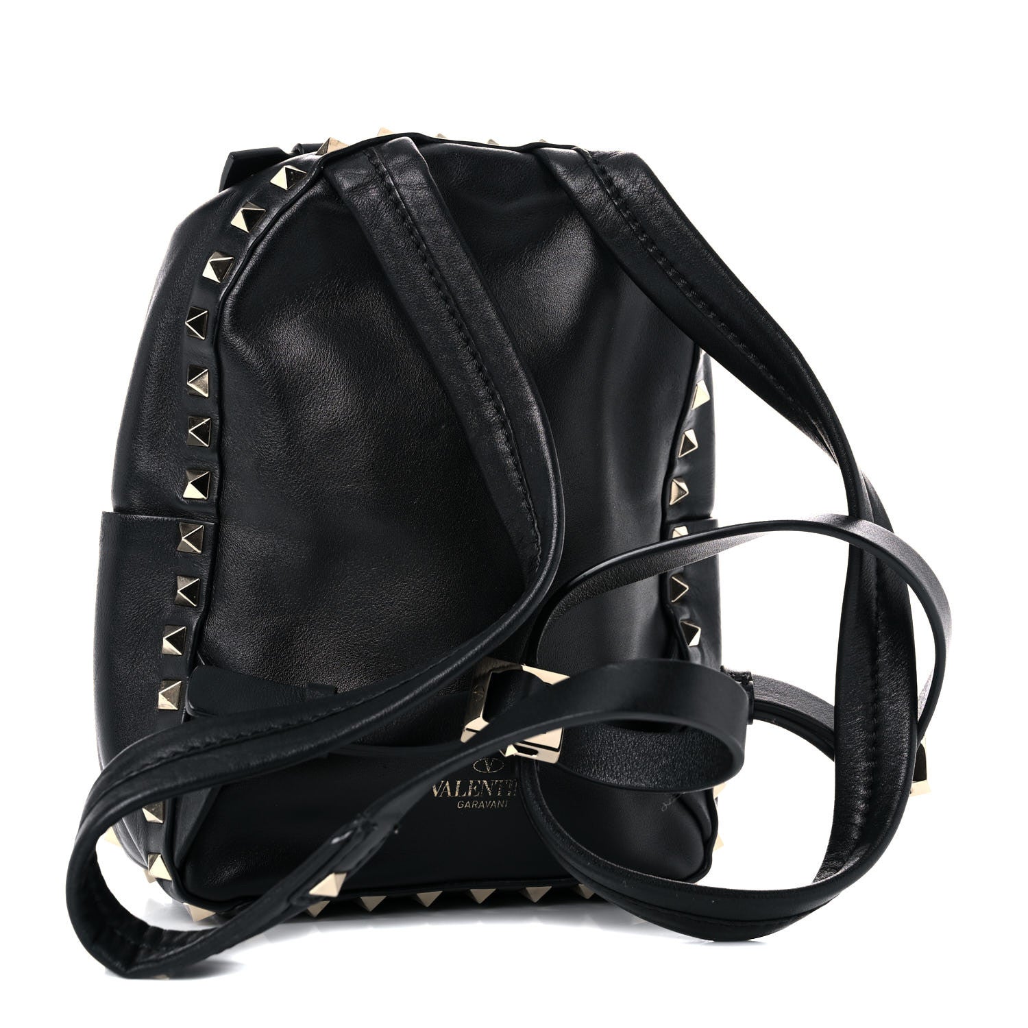 Valentino Garavani Calfskin Mini Rockstud Backpack Black 3 of 12