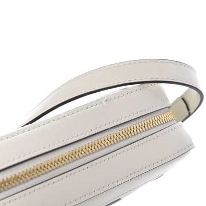 Gucci Canvas Calfskin Flora Infinity Cutout Shoulder Bag White Multicolor 12 of 12