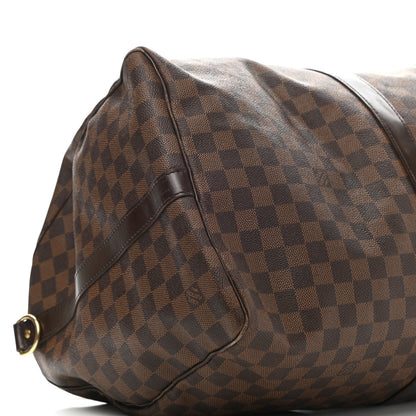 Louis Vuitton Damier Ebene Keepall Bandouliere 55 8 of 17