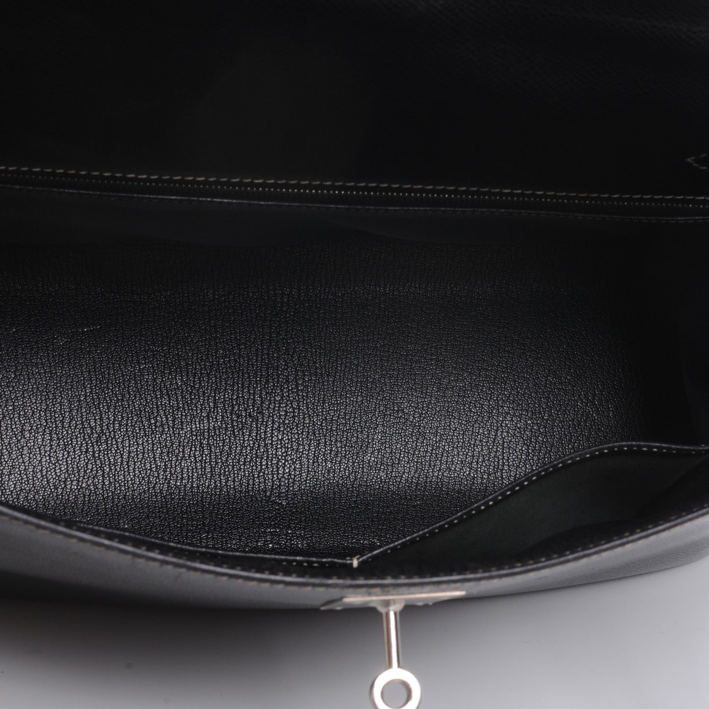 Veau Grain Lisse Kelly Sellier 32 Black