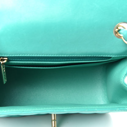 Chanel Lambskin Quilted Mini Square Flap Green 5 of 10