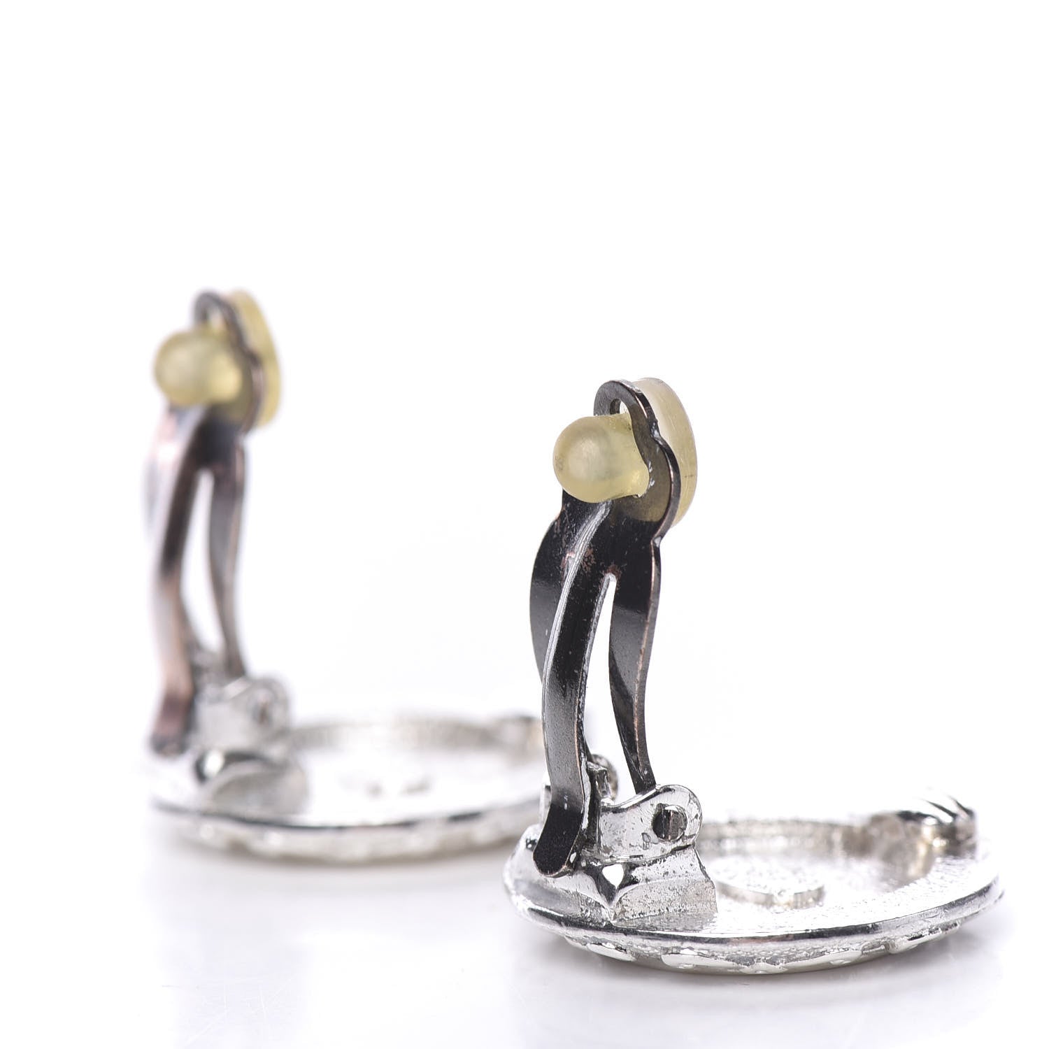 Chanel Silver Coco Clip On Earrings Silver 4 of 5