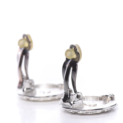 Chanel Silver Coco Clip On Earrings Silver 4 of 5