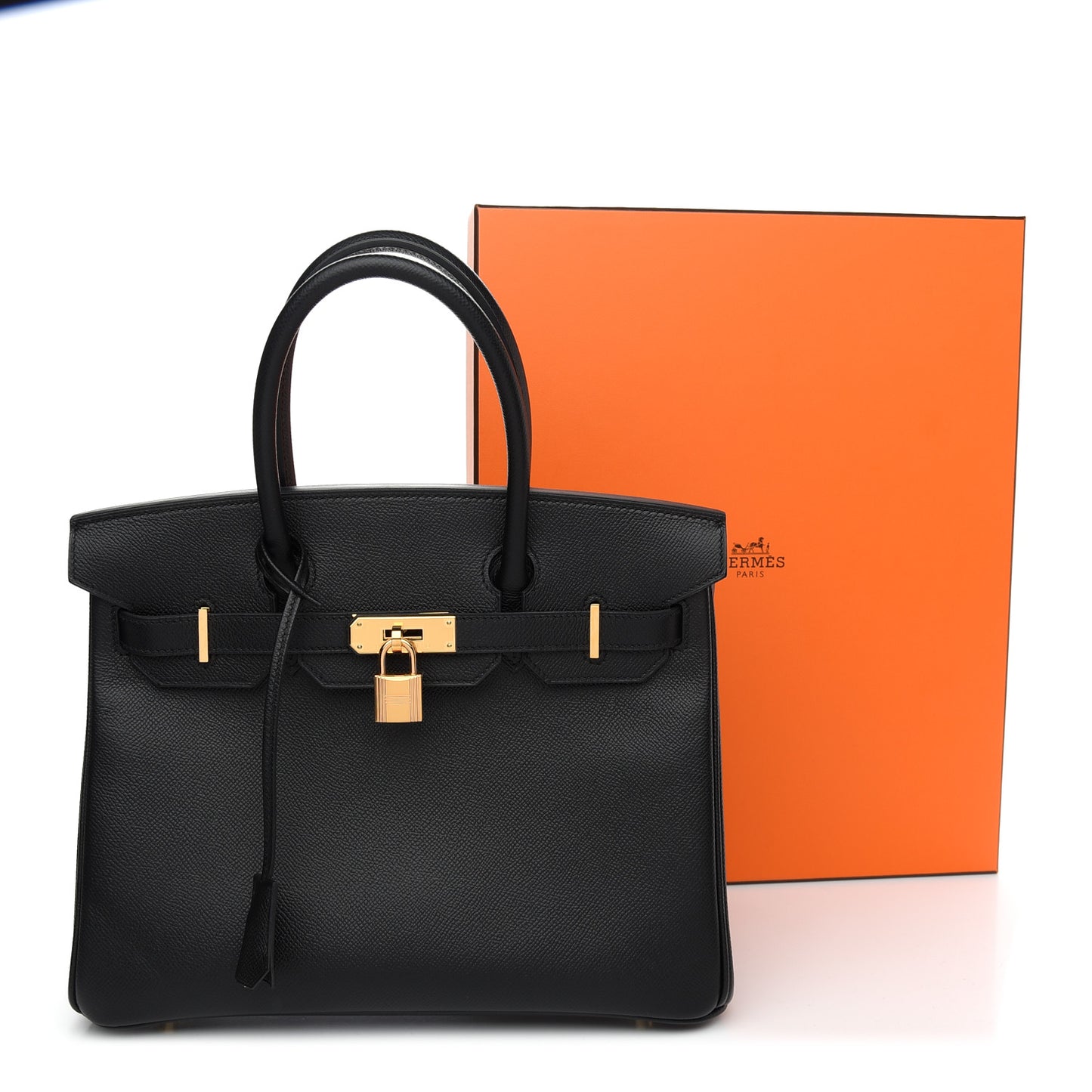 Epsom Birkin 30 Black