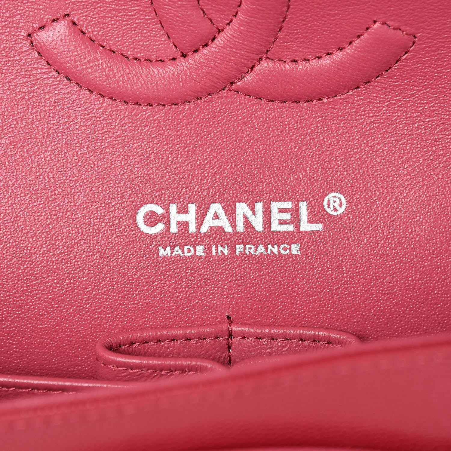 Chanel Caviar Quilted Medium Double Flap Dark Red 7 of 12