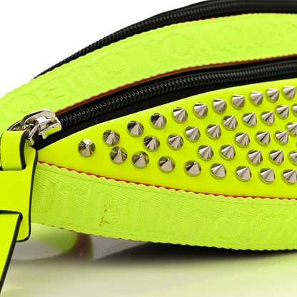 Christian Louboutin Calfskin Spiked ParisnycBelt Bag Fluo Yellow 8 of 10
