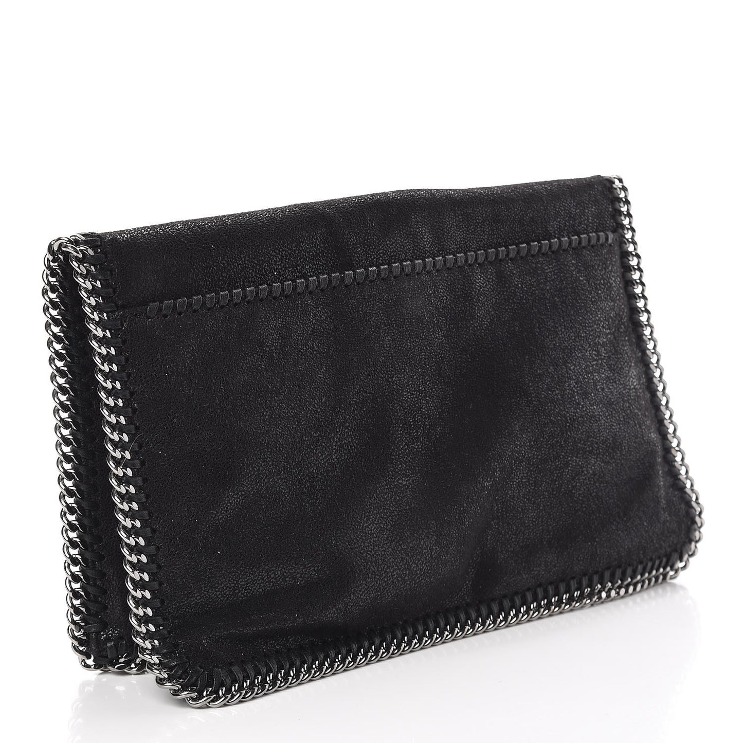 Shaggy Deer Crystal Falabella Clutch Black