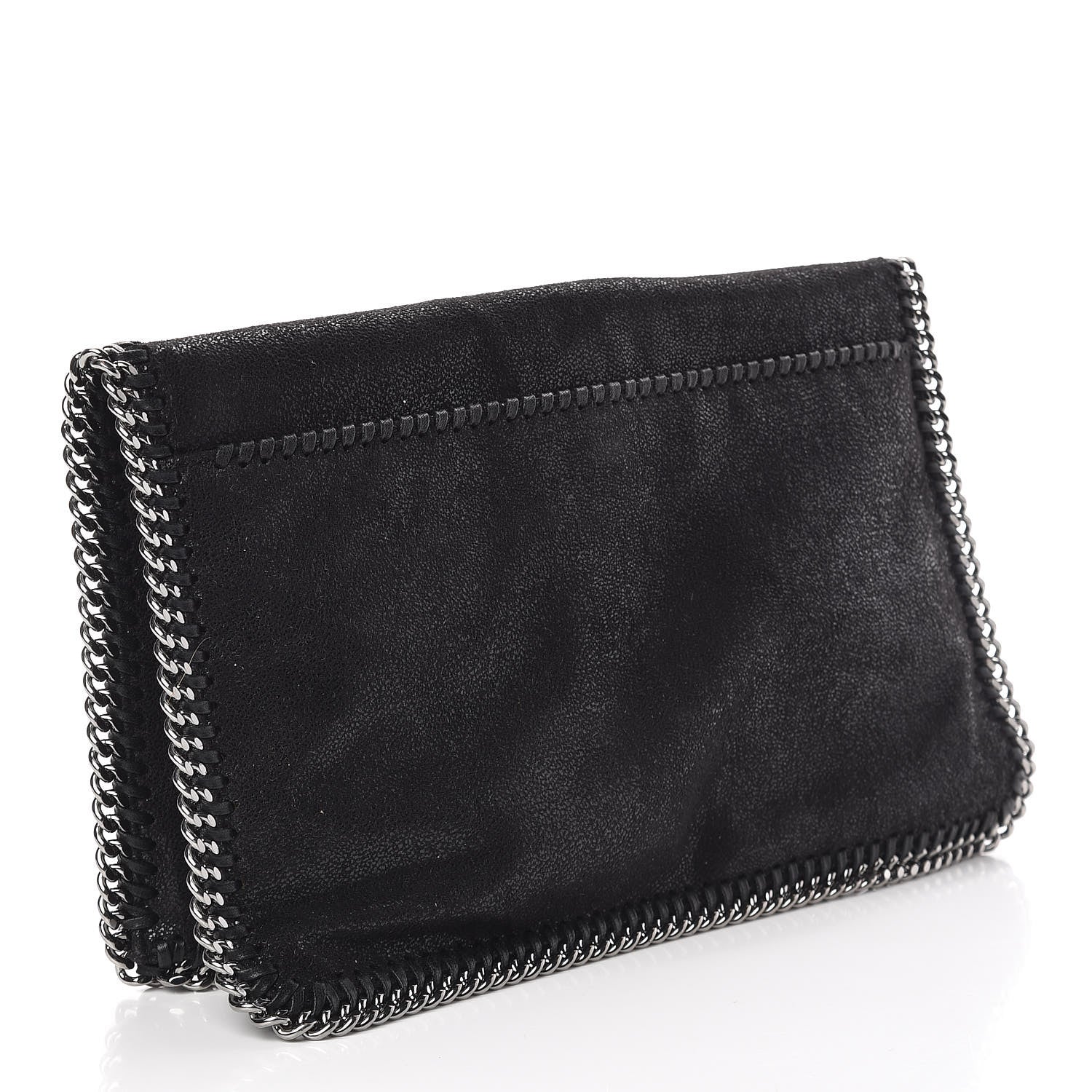 Stella McCartney Shaggy Deer Crystal Falabella Clutch Black 3 of 16
