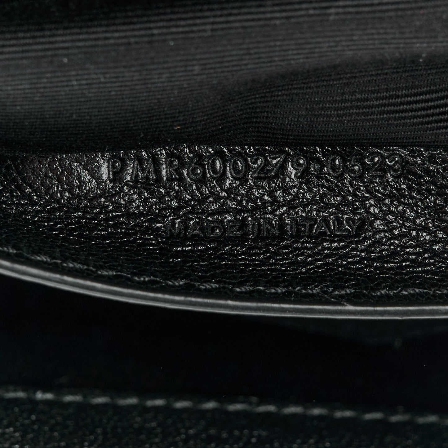 Sheepskin Matelasse Chevron Monogram Monochrome Medium College Bag Black
