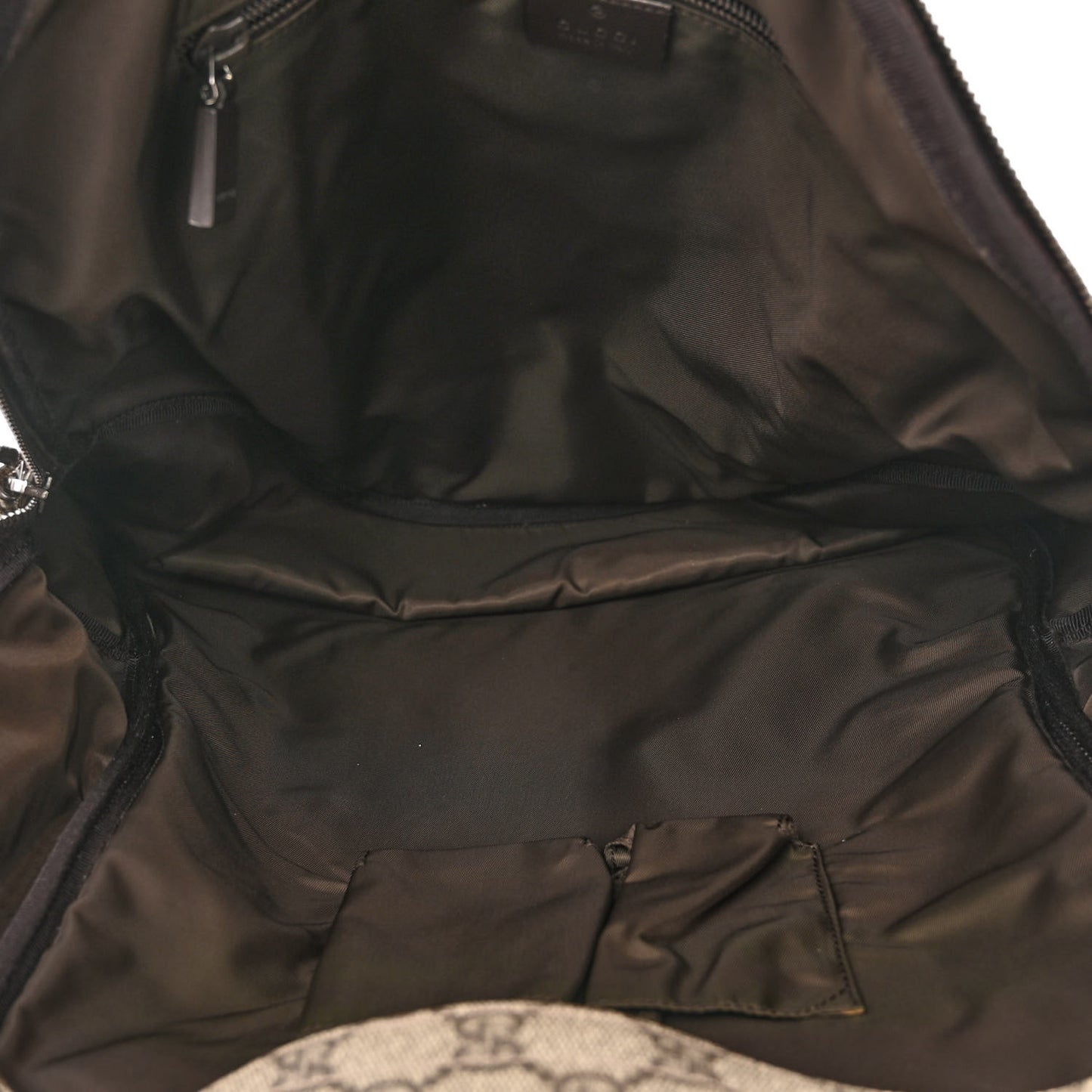 GG Plus Monogram Interlocking G Medium Backpack Dark Brown