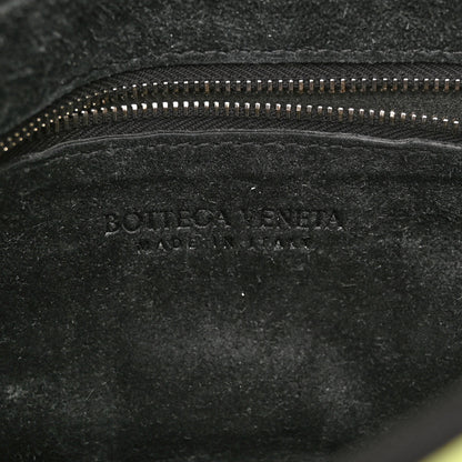 Bottega Veneta Metallic Crushed Calfskin Maxi Intrecciato Cassette Crossbody Bag Chlorophyll 6 of 9