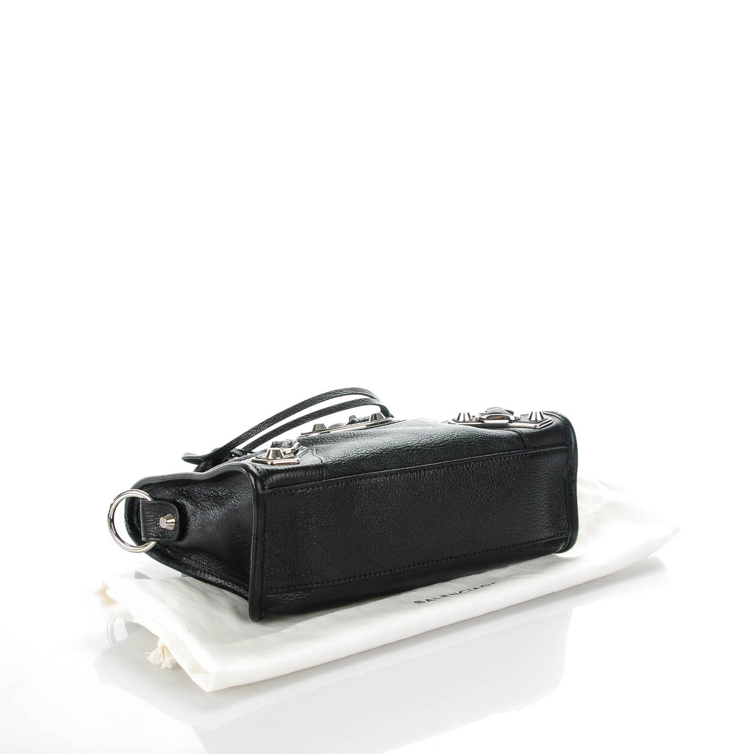 Balenciaga Chevre Silver Metallic Edge Hardware Mini City Black 4 of 7