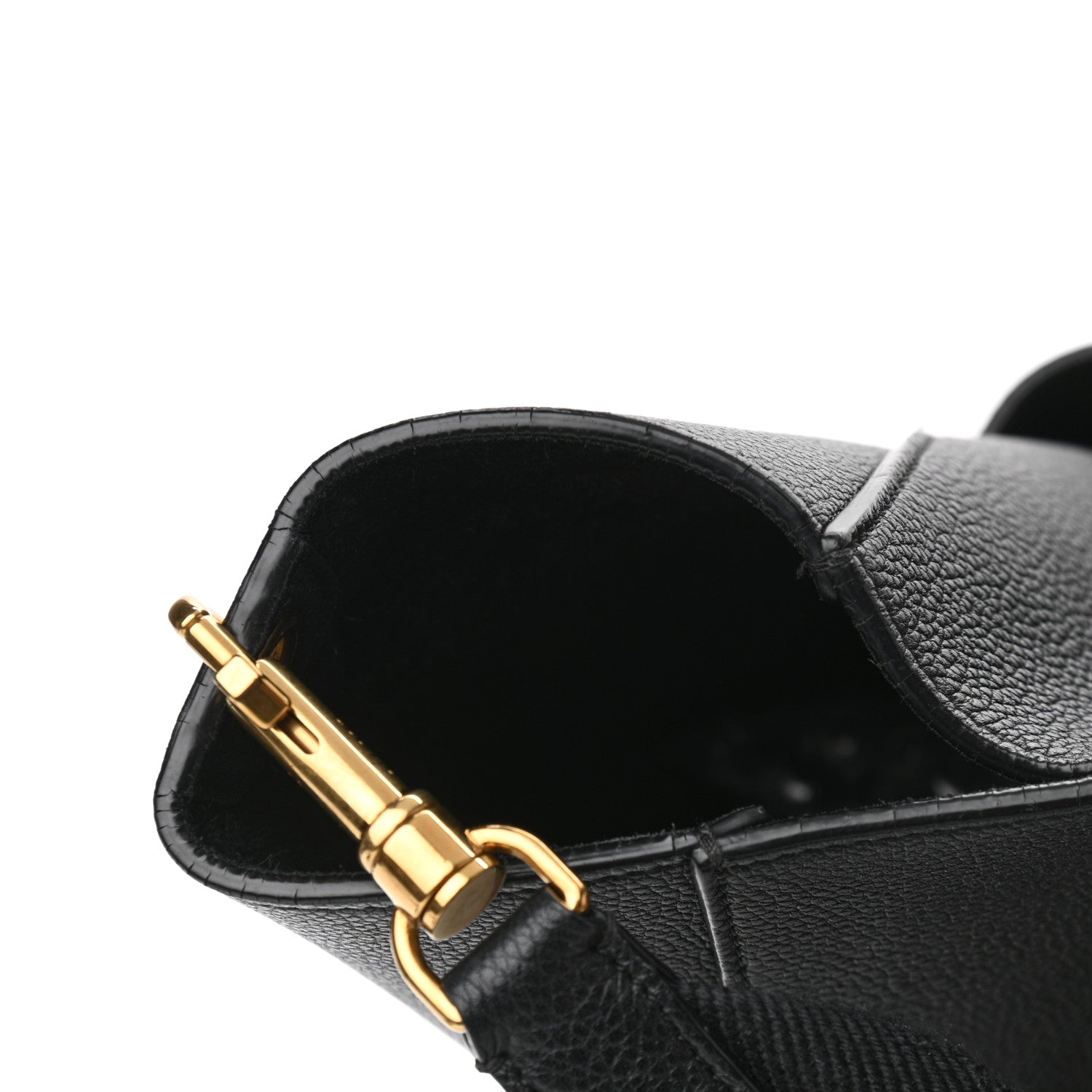 Celine Soft Grained Calfskin Sangle Bucket Bag Black 10 of 10