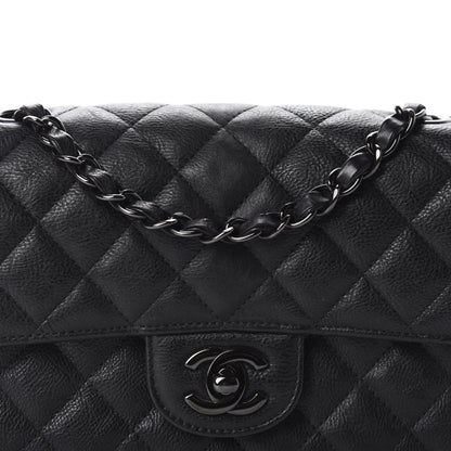 Chanel Crumpled Calfskin Quilted Mini Rectangular Flap So Black 12 of 13