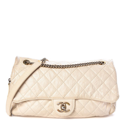 Chanel Caviar Quilted Large Shiva Flap White 1 of 15
