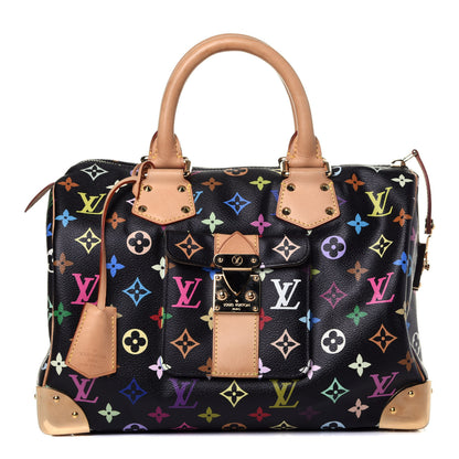 Louis Vuitton Monogram Multicolor Speedy 30 Black 1 of 11