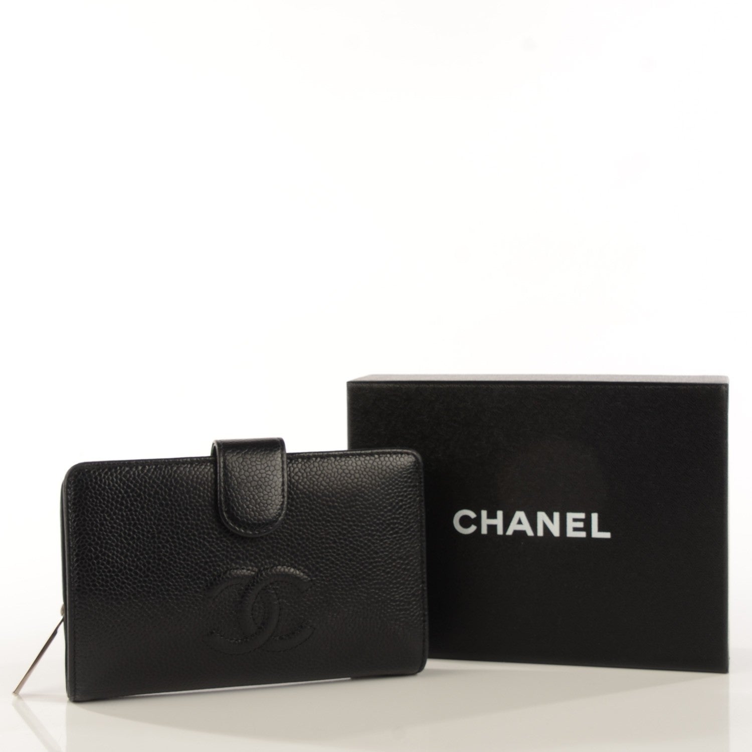 Chanel Caviar Timeless CC French Wallet Black 5 of 9