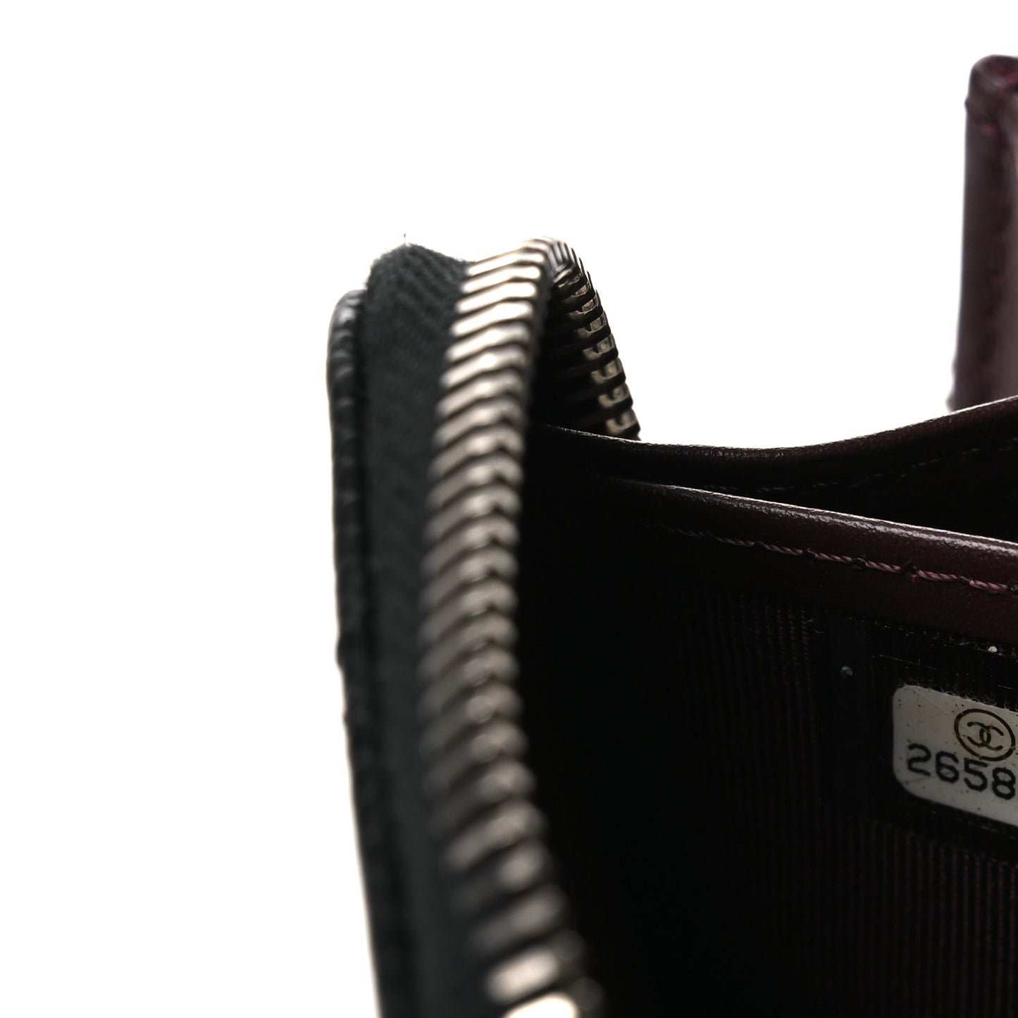 Caviar Quilted Large Gusset Zip Around Wallet Black