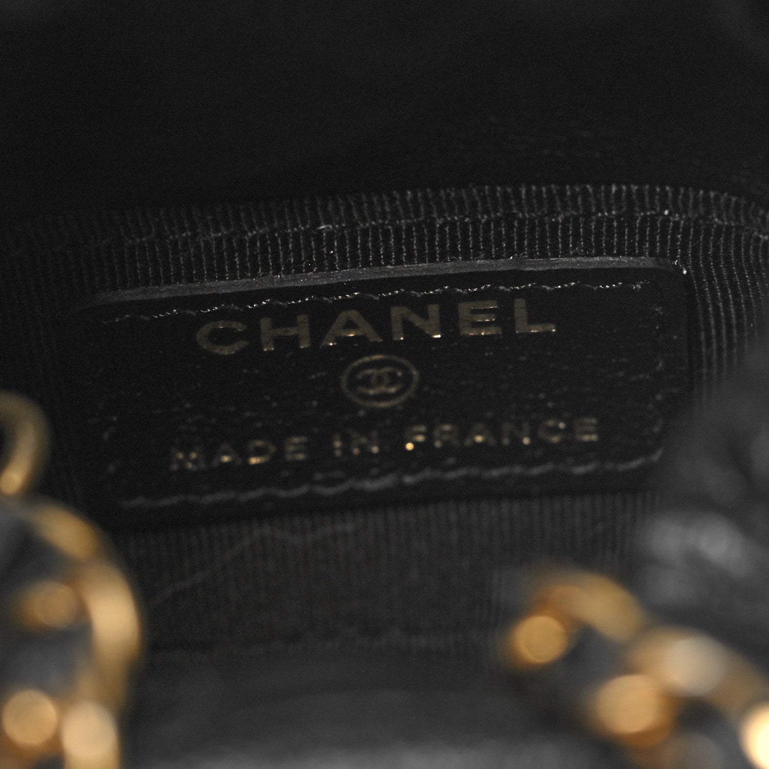 Chanel Calfskin Quilted Mini Drawstring Bucket Bag Black 6 of 10