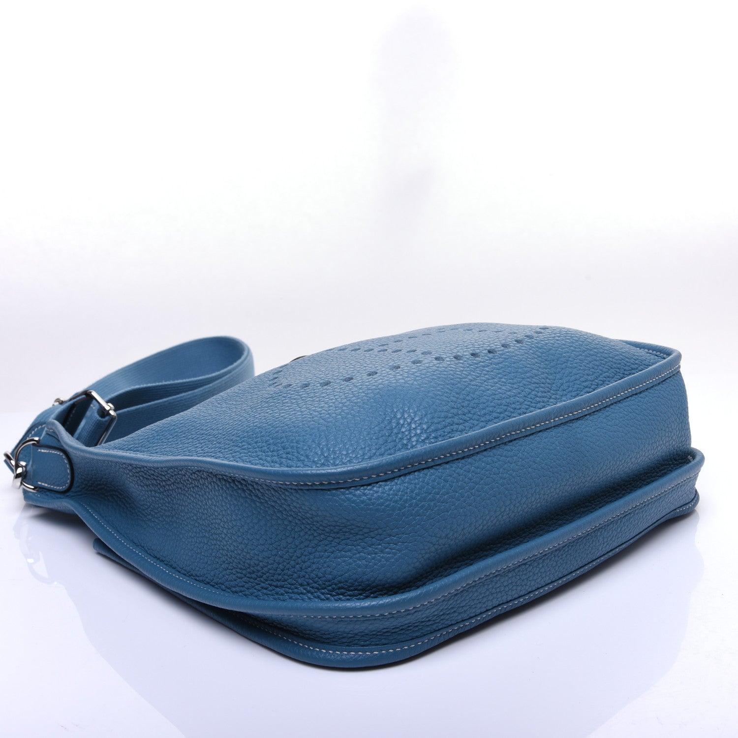 Hermes Taurillon Clemence Evelyne III PM Blue Jean 4 of 11