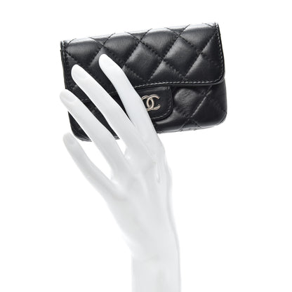 Chanel Lambskin Quilted Coin Purse Black 2 of 9