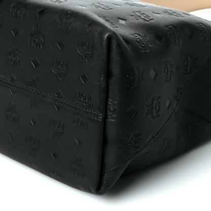 MCM Calfskin Ottomar Monogram Medium Klara Hobo Black 10 of 11