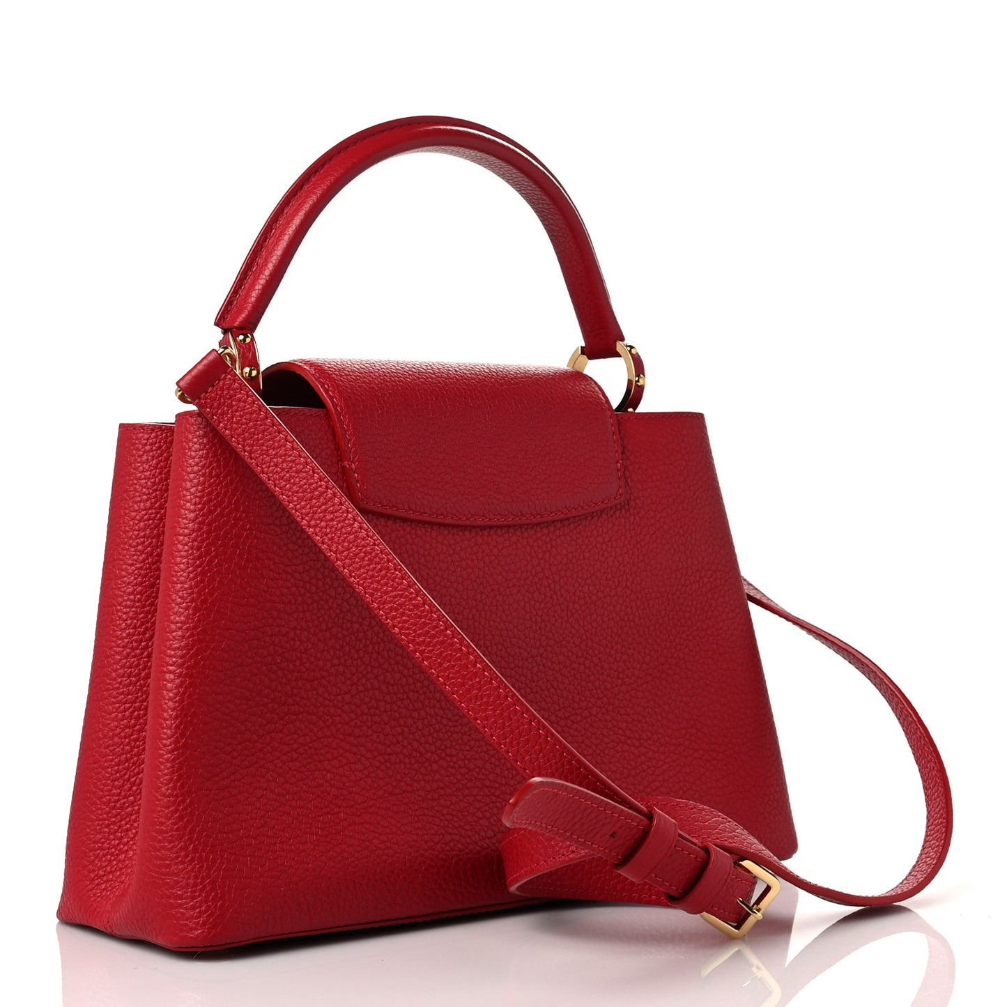 Taurillon Capucines PM Scarlet