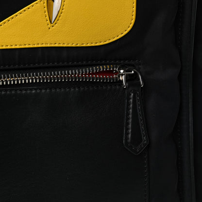 Fendi Nylon Vitello Century Dolce Monster Eyes Tote Black Sunflower 9 of 17