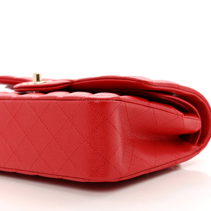 Chanel Caviar Quilted Medium Double Flap Red 10 of 10