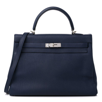 Hermes Togo Kelly Retourne 35 Bleu Nuit 1 of 16