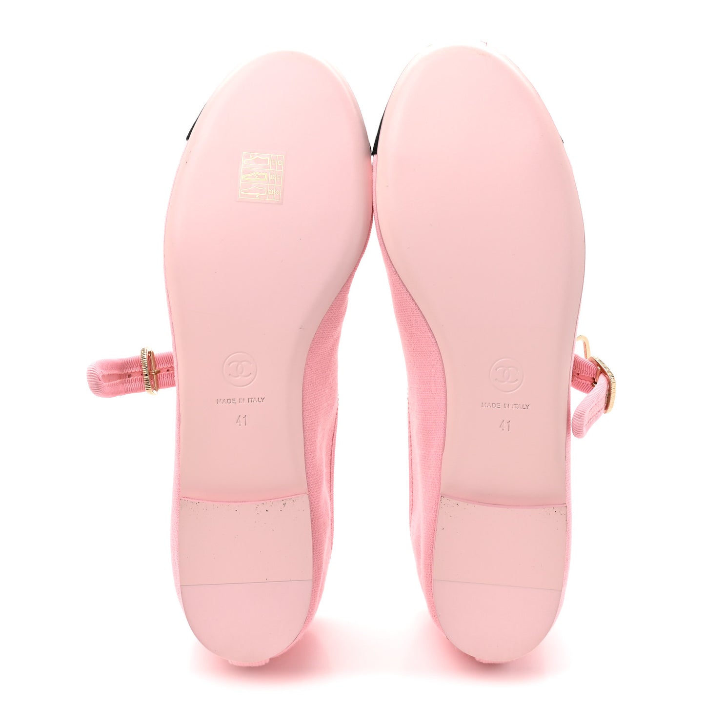 Fabric Grosgrain Mary Jane Flats 41 Light Pink Black