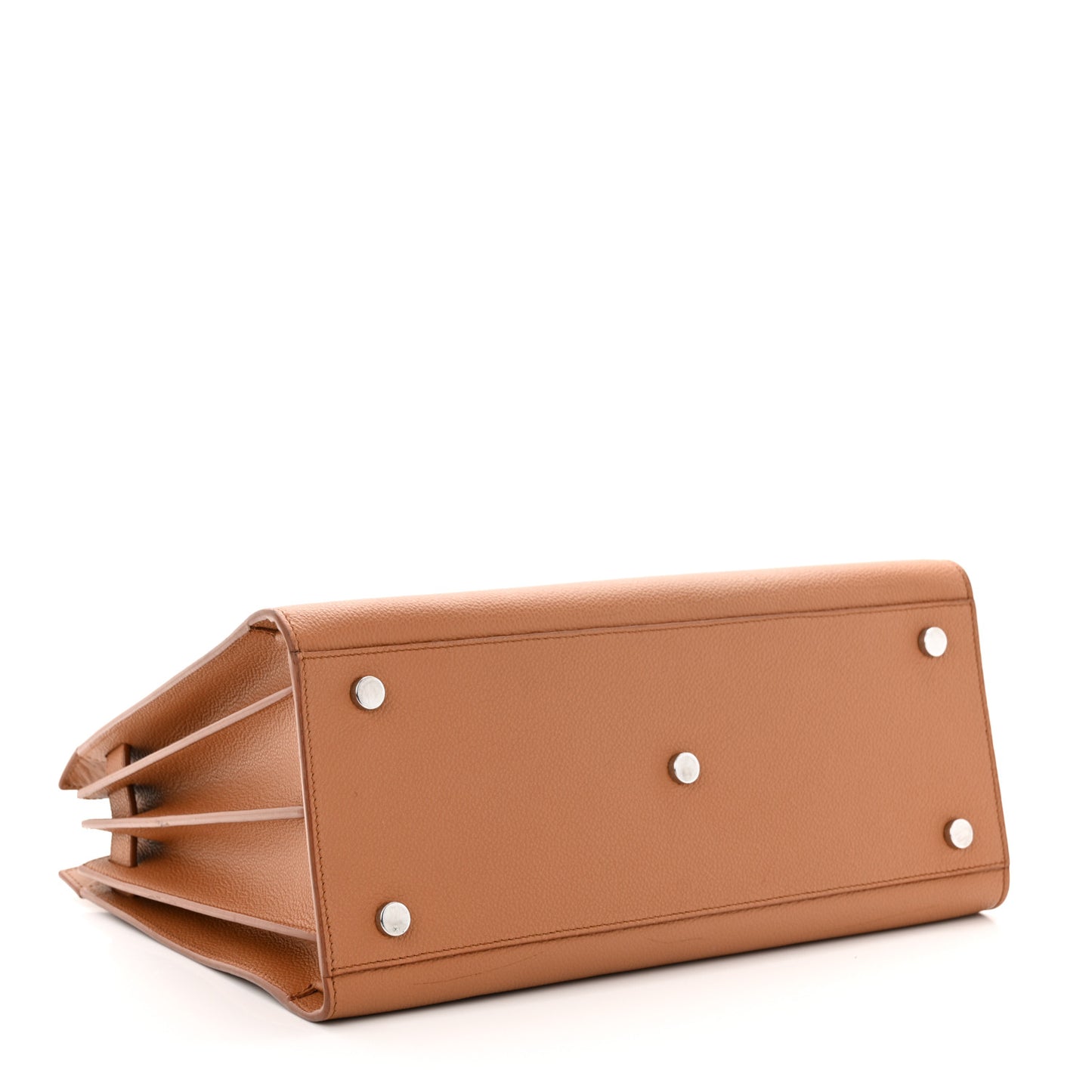 Grained Calfskin Small Sac De Jour Saddle Brown