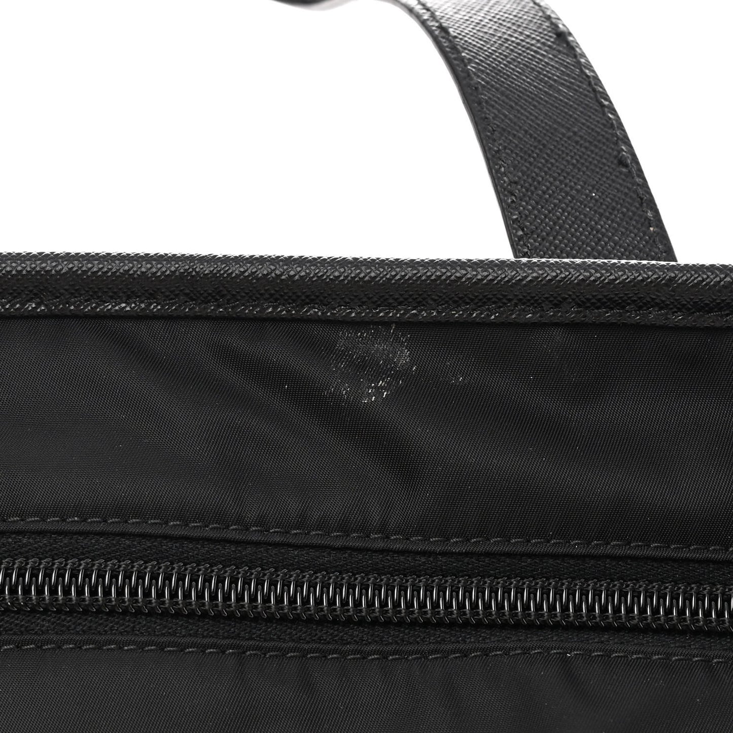 Tessuto Nylon Saffiano Tote Black