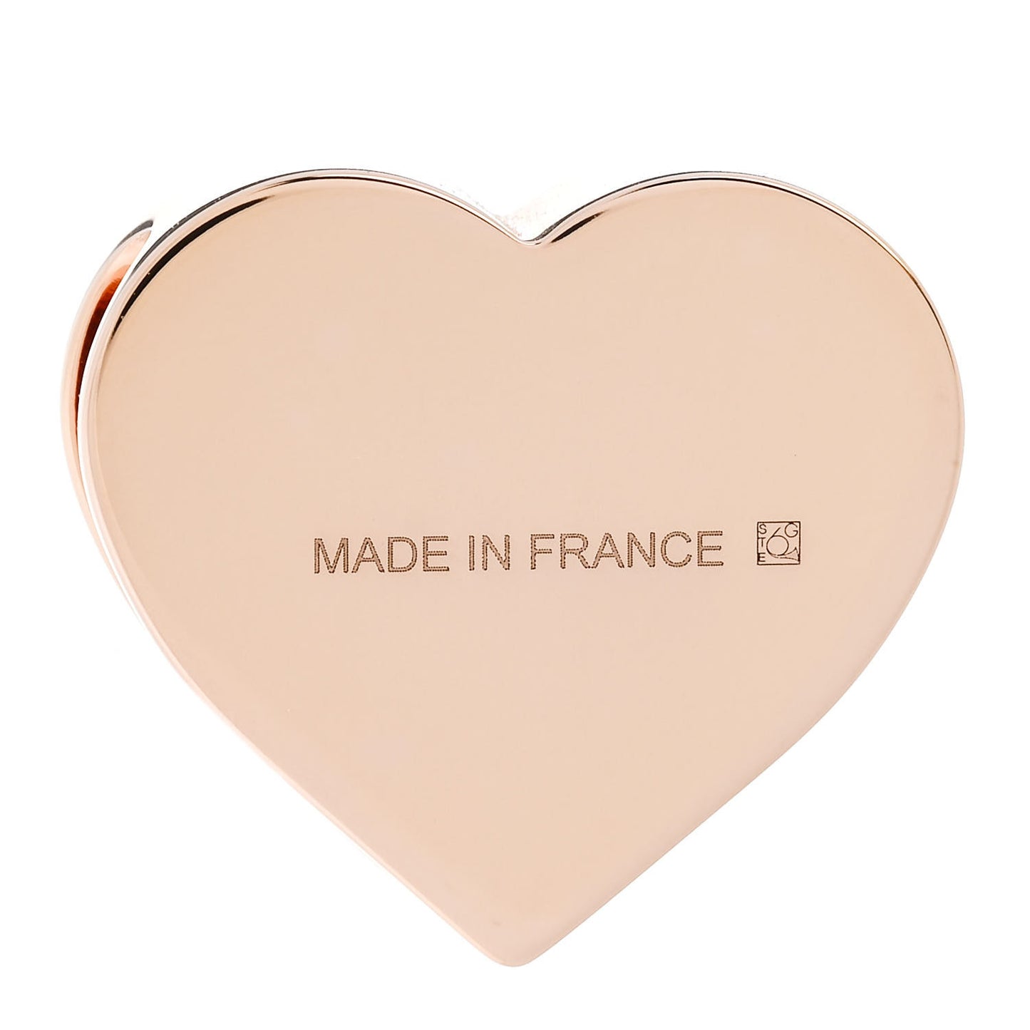 Rose Gold Plated Brass Mini Coeur Twilly Scarf Ring
