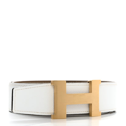 Hermes Epsom 32mm H Belt 100 40 Etoupe White 2 of 8