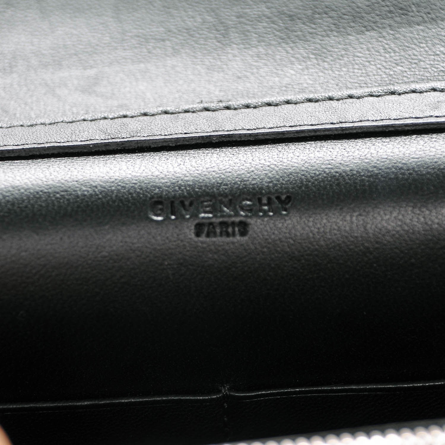 Givenchy Calfskin Star Pandora Chain Wallet Black 6 of 7
