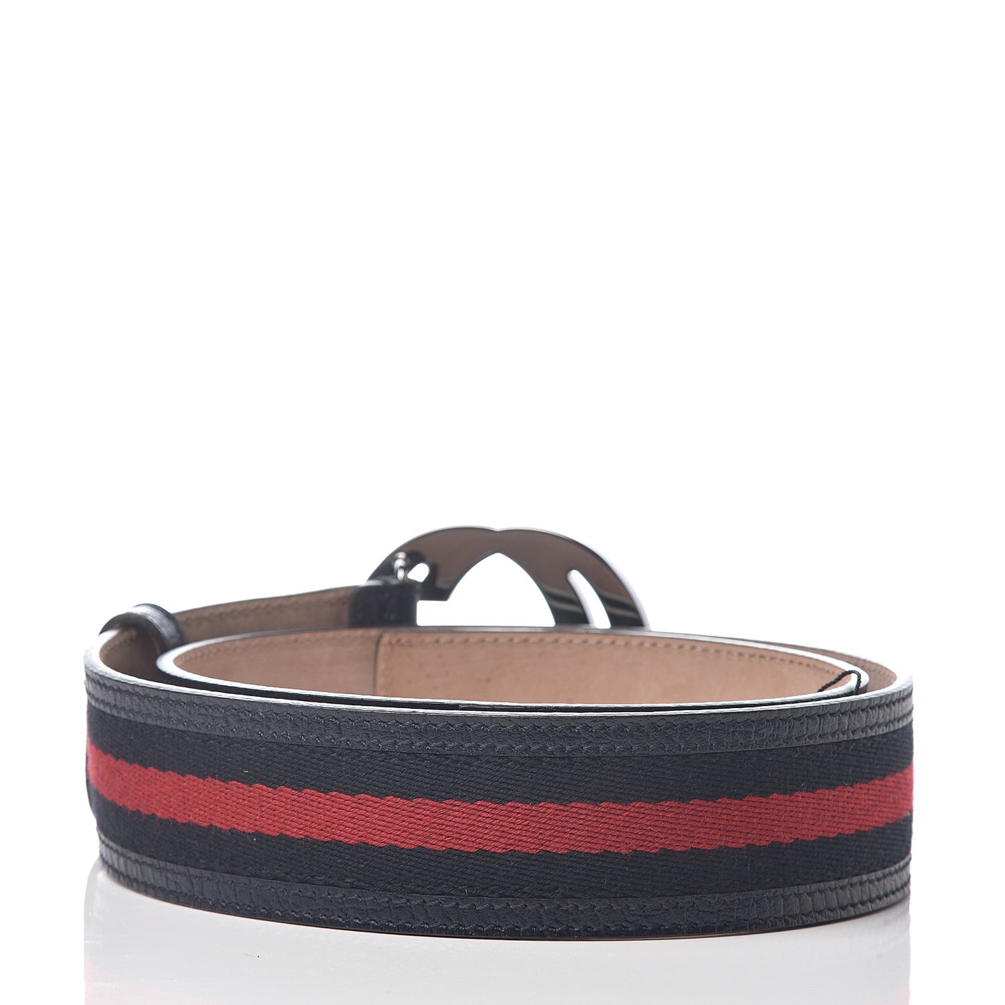 Calfskin Web Interlocking G Belt 75 30 Navy