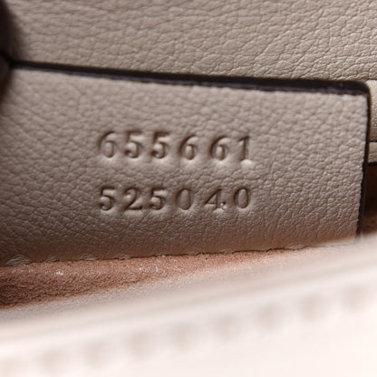 Gucci Wonka Grain Calfskin Mini Diana Tote Bag Mystic White Orange Fluo 7 of 13