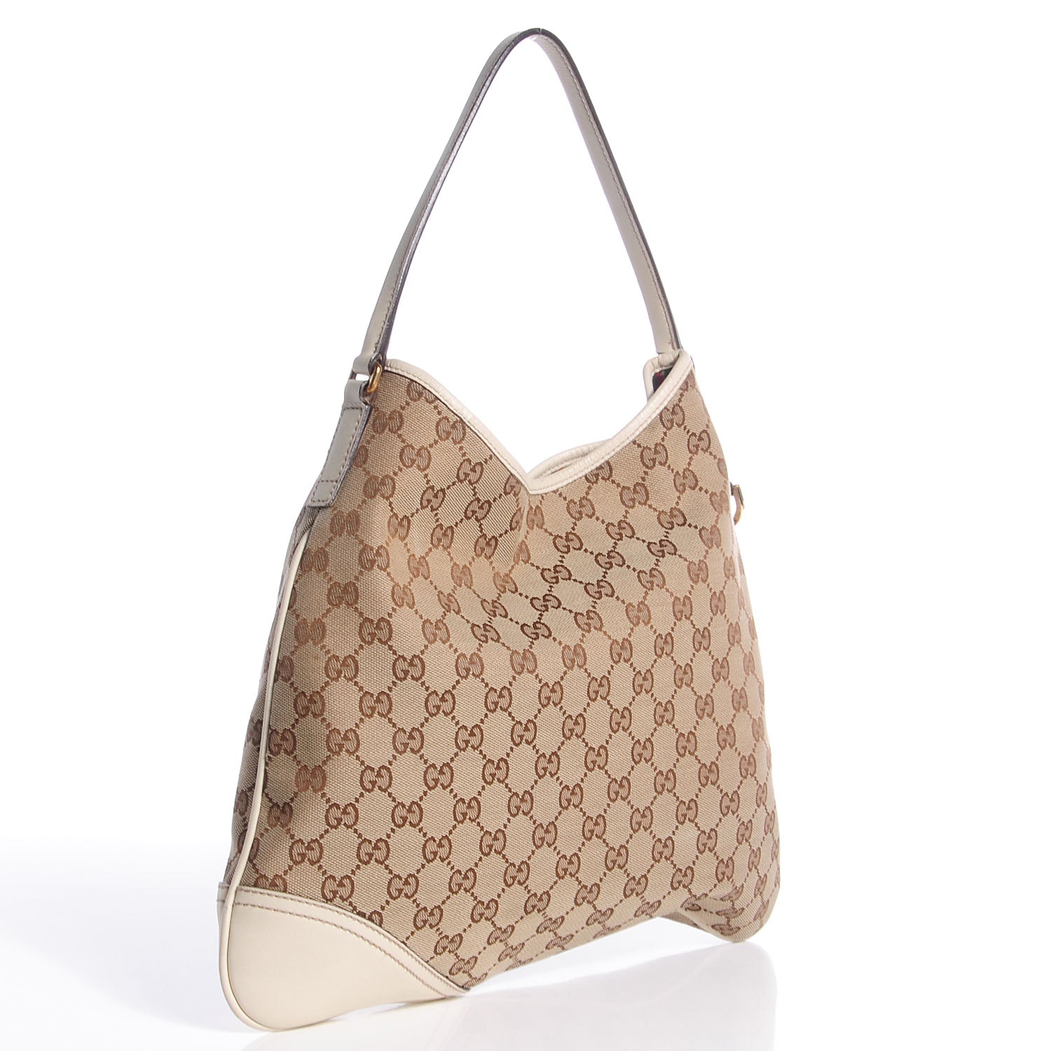 Gucci Monogram Medium New Britt Hobo Off White 3 of 7