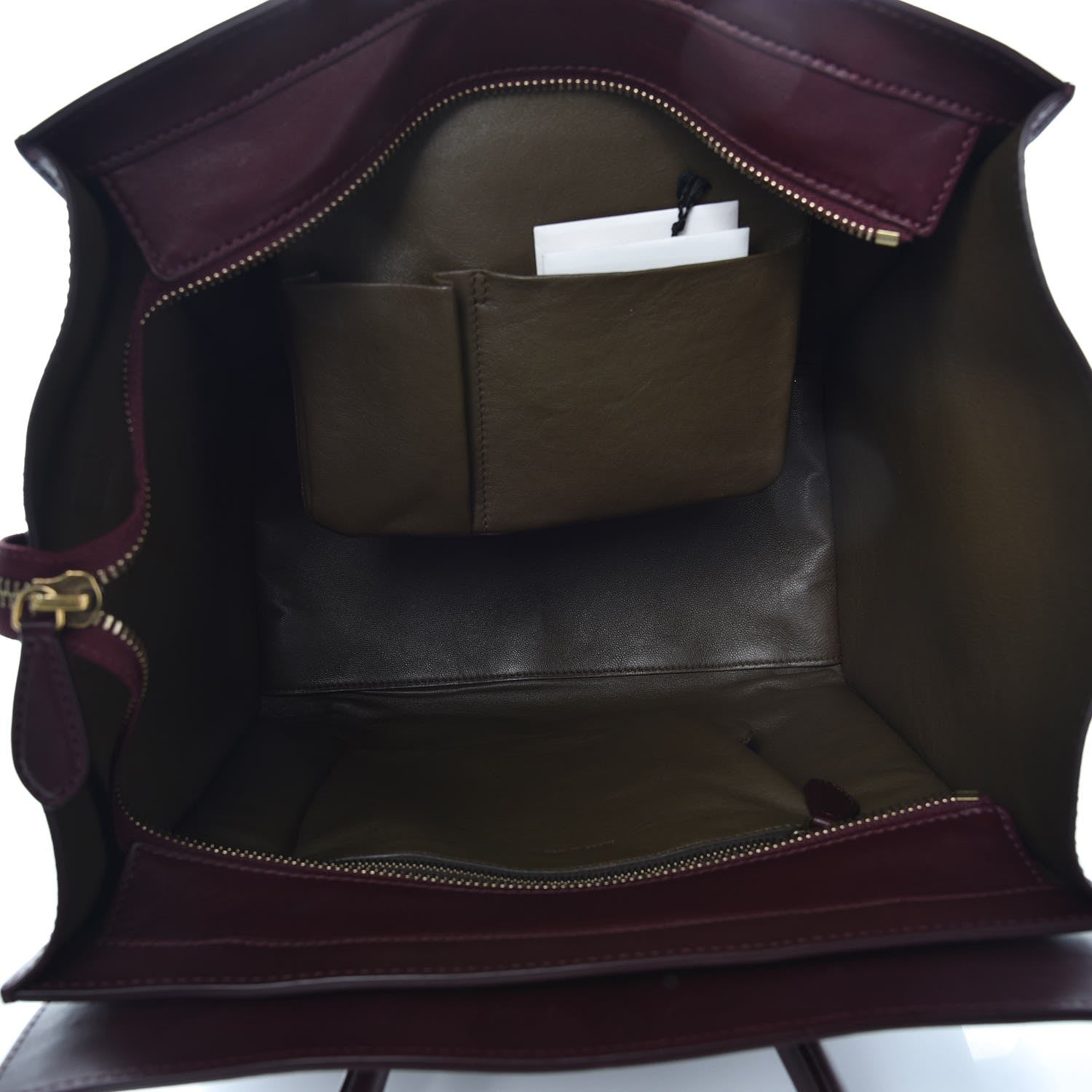 Celine Smooth Calfskin Mini Luggage Burgundy 5 of 11