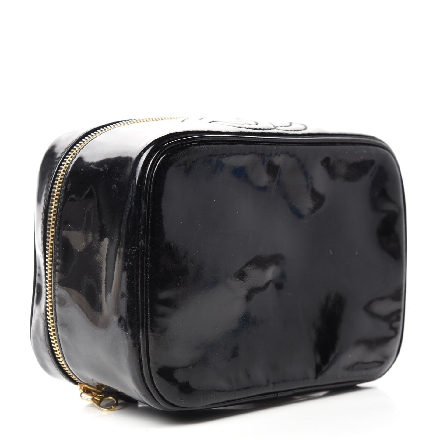 Patent Vanity Cosmetic Case Black