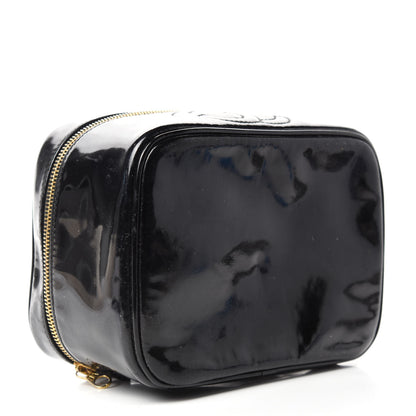 Chanel Patent Vanity Cosmetic Case Black 4 of 12