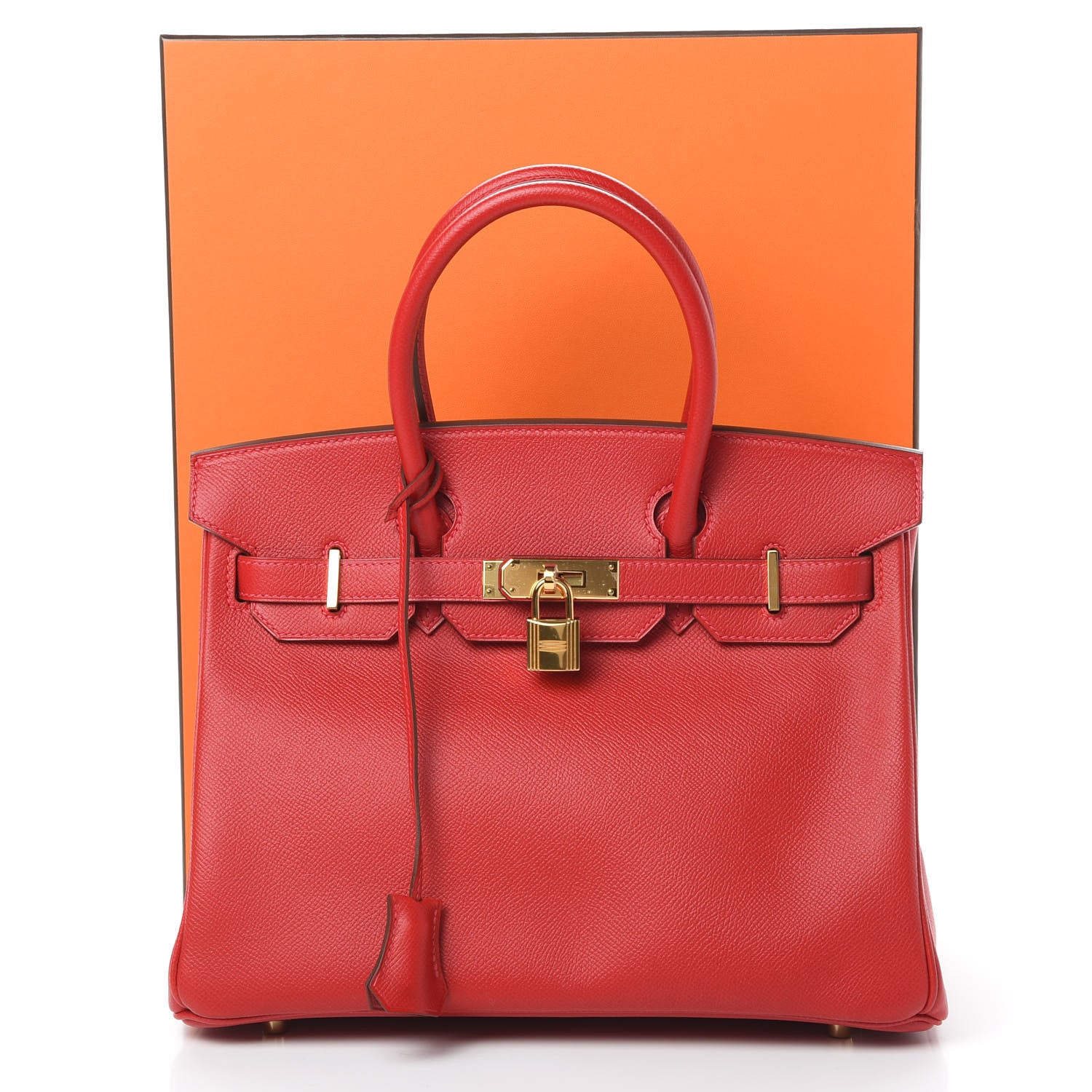 Hermes Epsom Birkin 30 Rouge Casaque 12 of 12