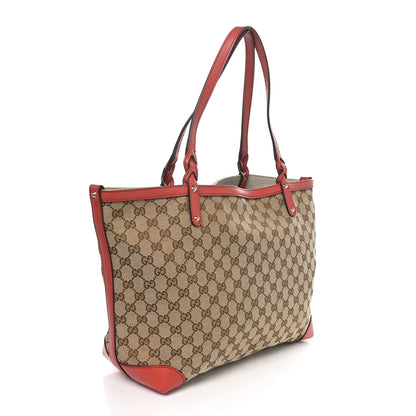 Gucci Metallic Monogram Medium Craft Tote Coral 4 of 11
