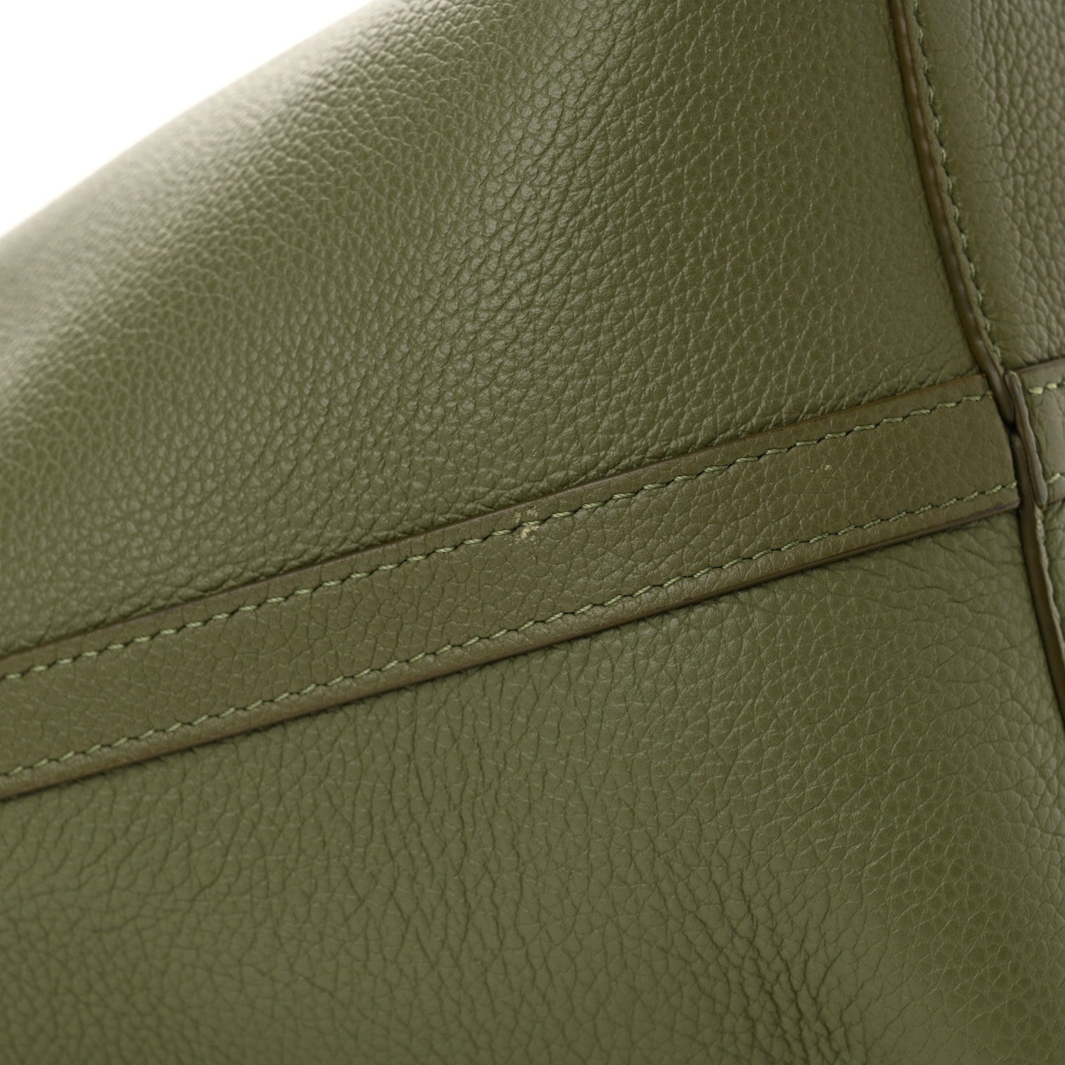 Celine Grained Calfskin Maillon Triomphe Medium Cabas Light Khaki 11 of 12