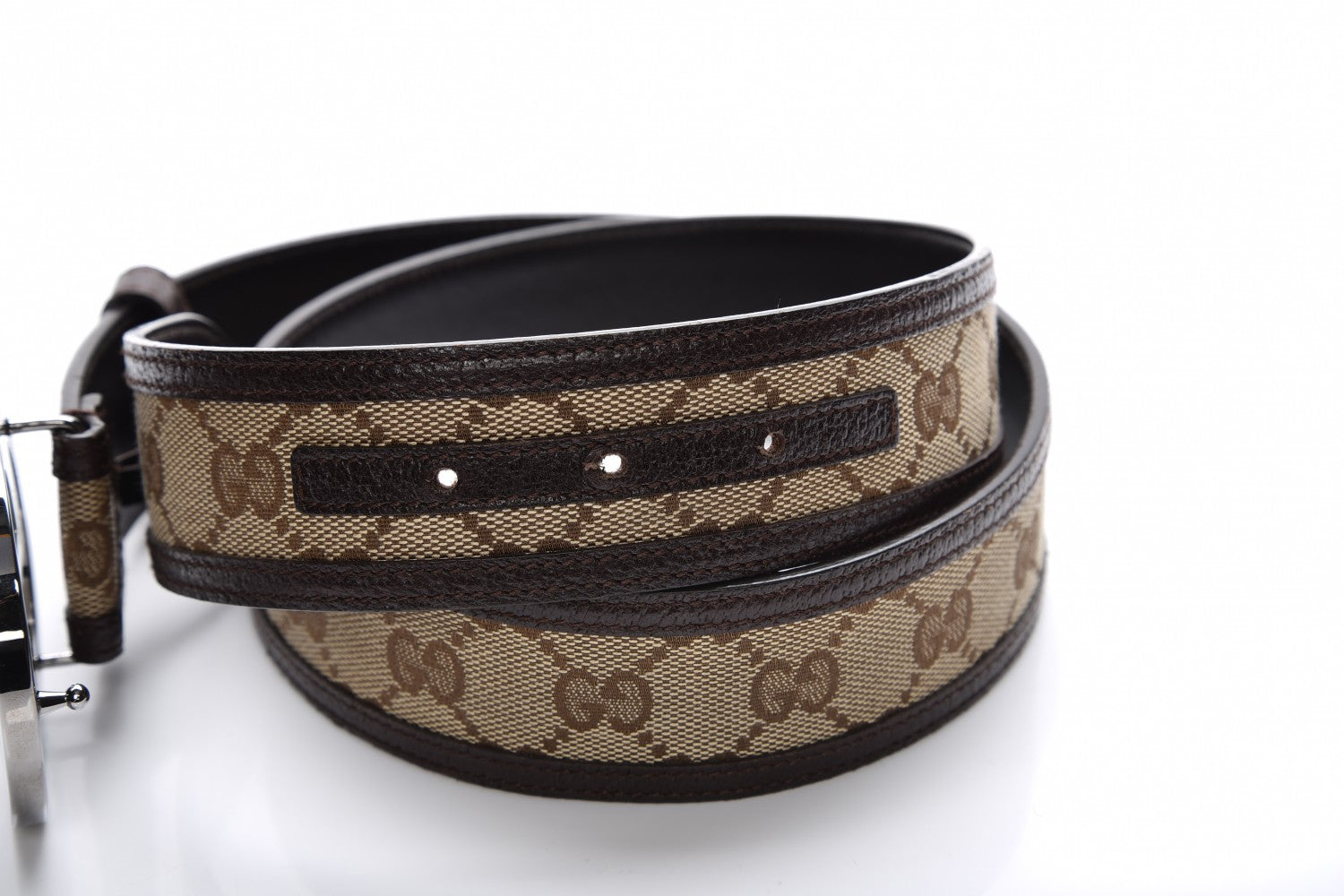 Gucci Monogram Interlocking G 40mm Belt 90 36 Dark Brown 4 of 6