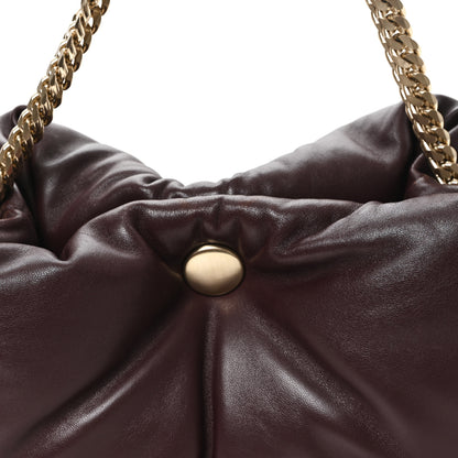 Proenza Schouler Lambskin Puffy Tobo Chain Shoulder Bag Chocolate 8 of 10