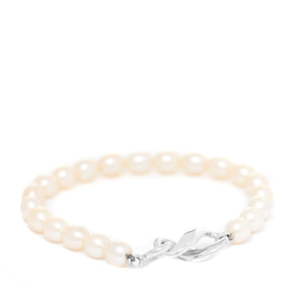 Tiffany Sterling Silver Pearl Figure 8 Bracelet 1 of 5