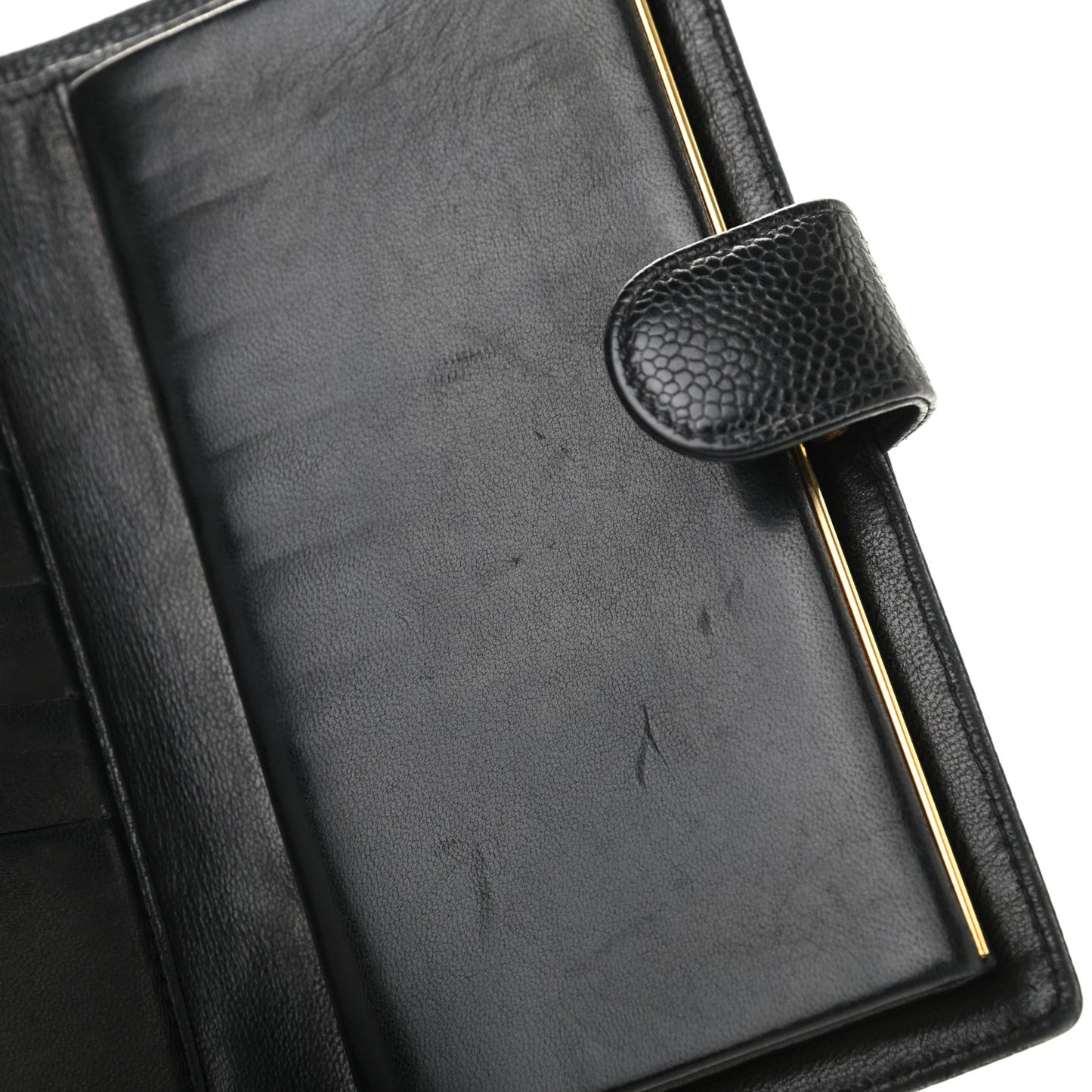 Caviar Timeless CC French Wallet Black
