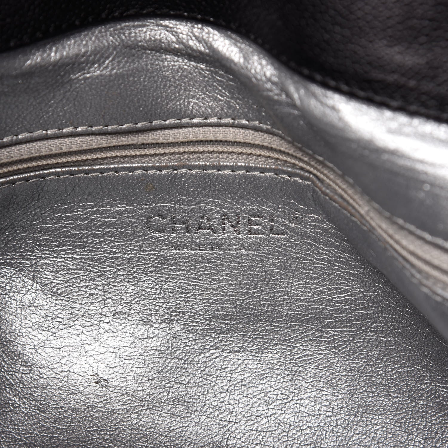 Chanel Glazed Caviar East West Modern Chain Tote Black 8 of 9